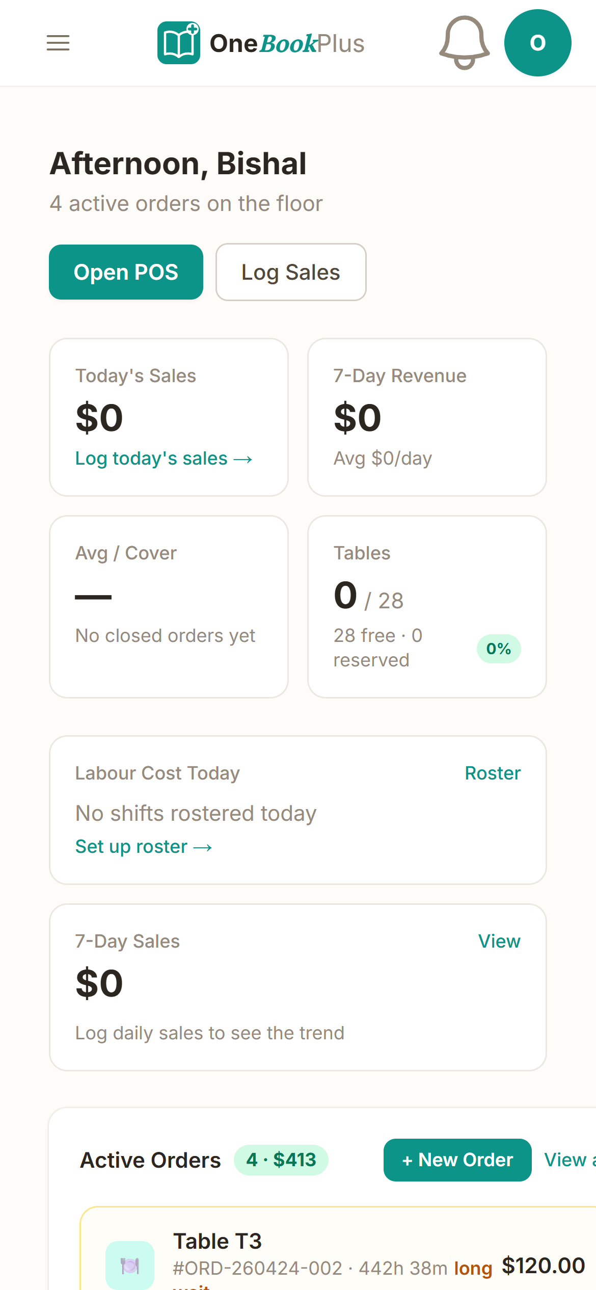 Personal Trainers booking demo screenshot